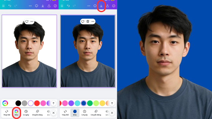 Cách chỉnh ảnh thẻ bằng Canva bước 2