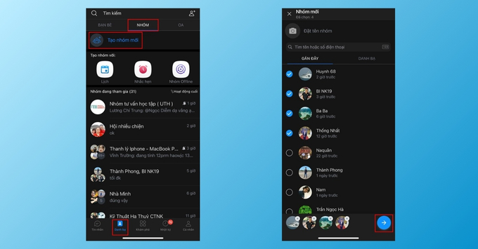 Thủ thuật lập nhóm Zalo trên điện thoại Android và iPhone chỉ trong vài giây.