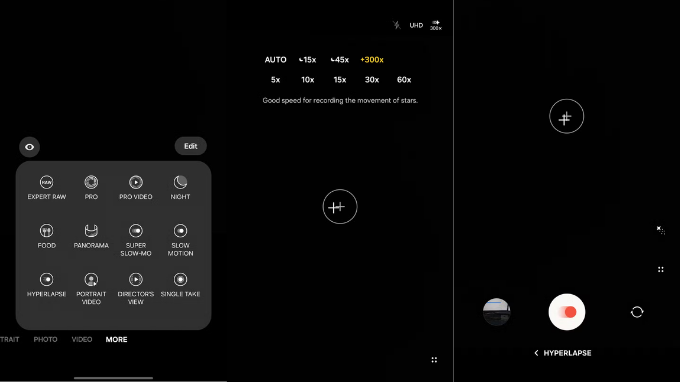 Chế độ Star Trails Hyperlapse tạo ra những video bầu trời đêm ấn tượng