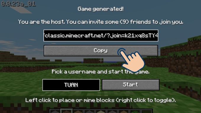 Hướng dẫn chơi Minecraft Web