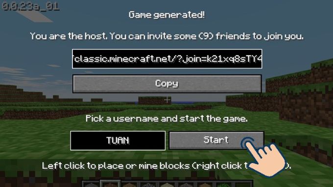 Hướng dẫn chơi Minecraft Web