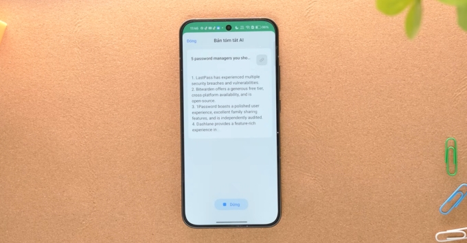 Mẹo dùng AI trên điện thoại Oppo để tóm tắt bài viết, tài liệu