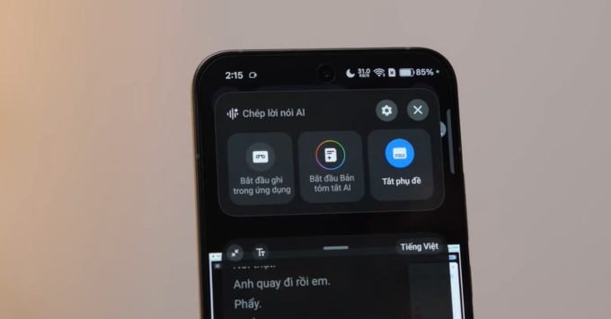 Mẹo dùng AI trên điện thoại Oppo để tóm tắt meeting bằng AI