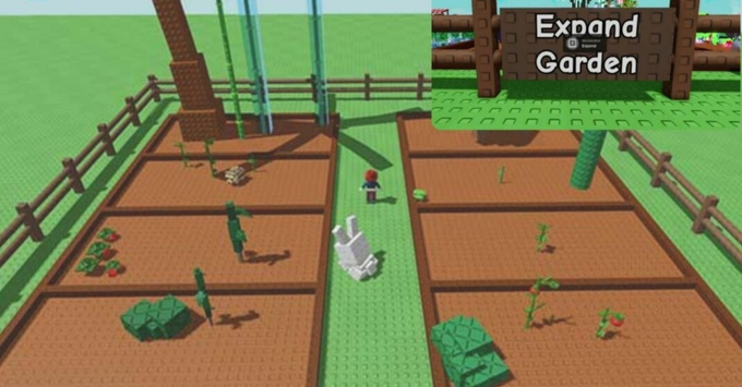 Trải nghiệm trồng trọt và thu hoạch trong Grow a Garden Roblox