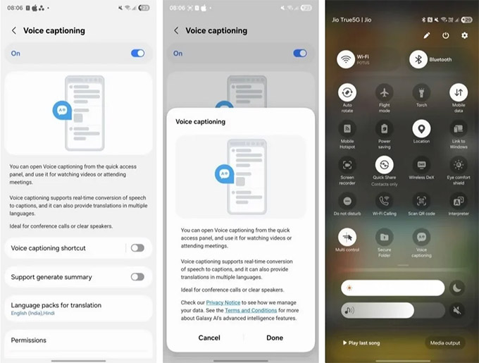 Samsung ra mắt tính năng dịch thuật tức thời Voice Captioning với Galaxy AI.