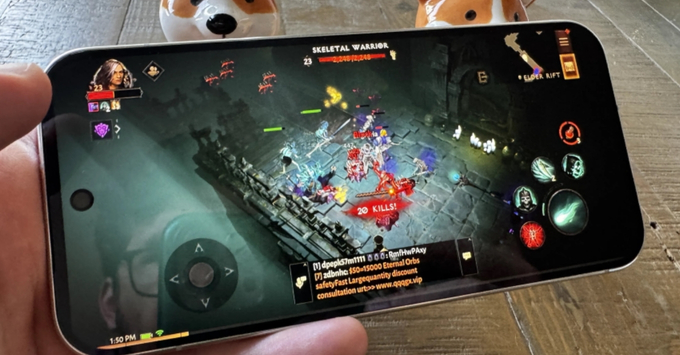 Hiệu năng chơi game đỉnh cao nhờ chip A19 Pro trên iPhone 17 Pro.