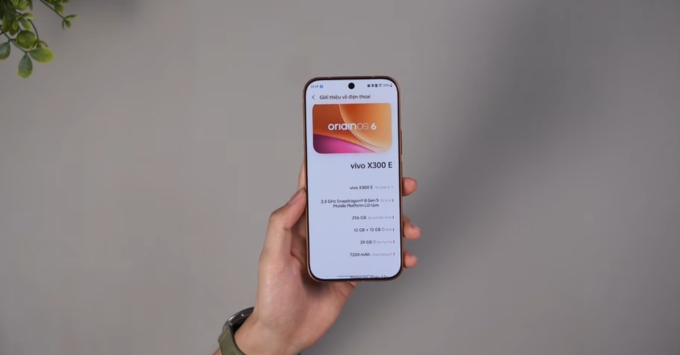 Vivo X300 E trang bị Snapdragon 8 Gen 5 và chạy OriginOS 6