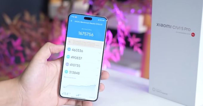 Xiaomi Civi 5 Pro cũ hiệu năng mạnh mẽ với chip Snapdragon 8s Gen 4