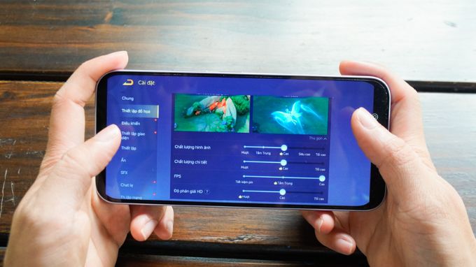 Trải nghiệm trên các game đồ họa nặng