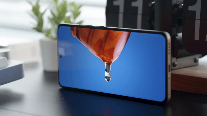Màn hình 120Hz rộng trên Realme GT 7 Pro