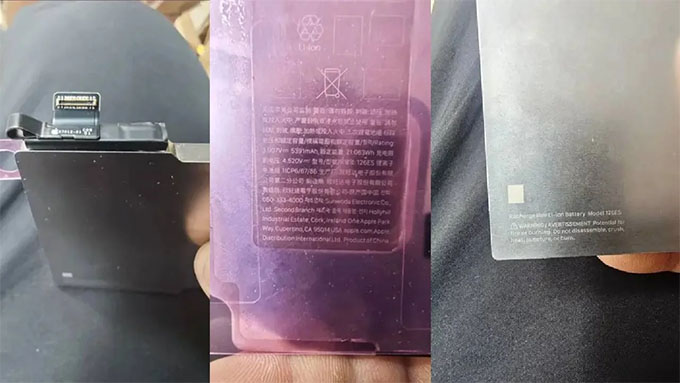 Rò rỉ hình ảnh pin thực tế iPhone 18 Pro Max