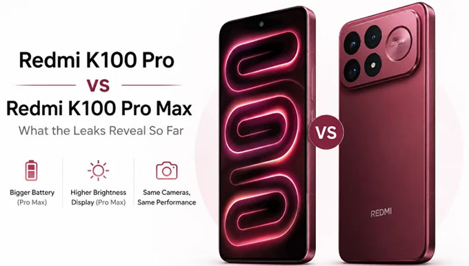 Xiaomi Redmi K100 Pro và Redmi K100 Pro Max có gì khác biệt?