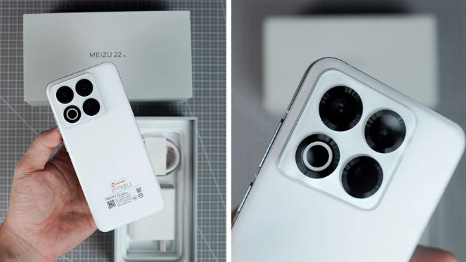 Meizu 22 bản tiêu chuẩn sở hữu phong cách thiết kế tối giản