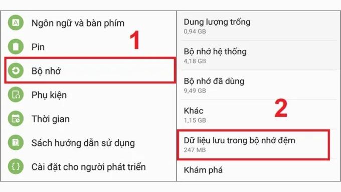 Xóa bộ nhớ đệm định kỳ