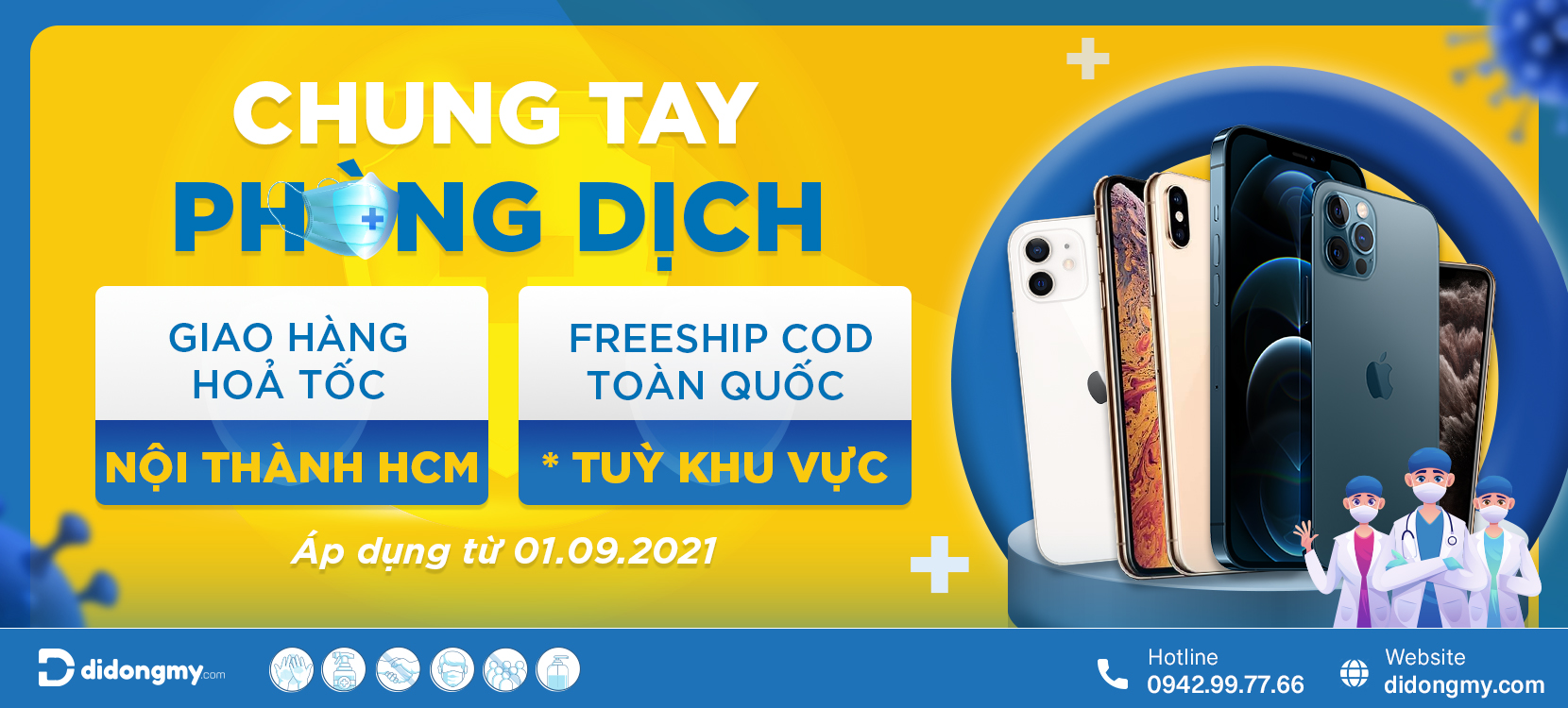 Thông tin giao hàng mùa dịch Di Động Mỹ