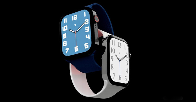 Màn hình Apple Watch series 7 45mm sẽ có kích thước 1,6 inch, mật độ điểm ảnh lớn hơn 16%