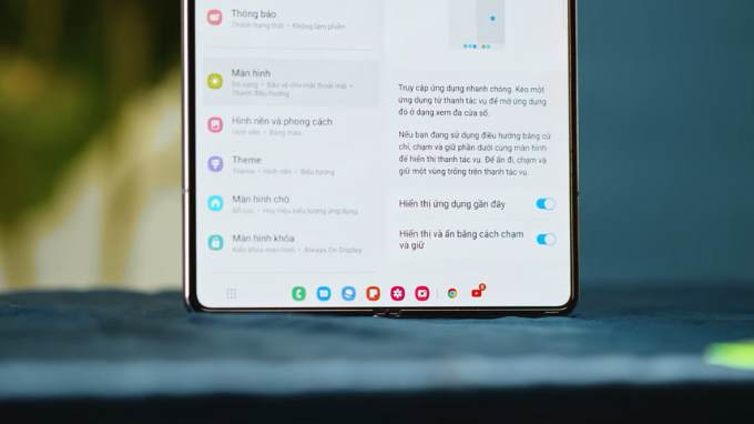 Đa nhiệm trên điện thoại màn hình gập Galaxy Z Fold 4
