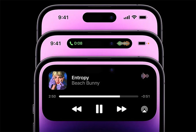 iPhone 14 Pro lần đầu tiên được trang bị Dynamic Island