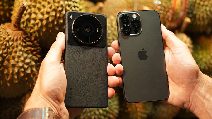 Điều kiện đủ sáng câng bằng trên iPhone 14 Pro Max và Xiaomi 12S Ultra