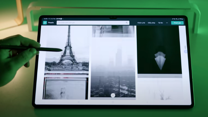 S Pen tinh xảo của Galaxy Tab S8 Ultra
