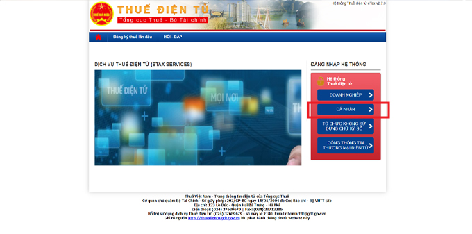 Cách tra cứu mã số thuế trên website thuế điện tử bước truy cập