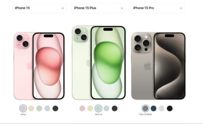 iPhone 15 Plus có mấy màu?