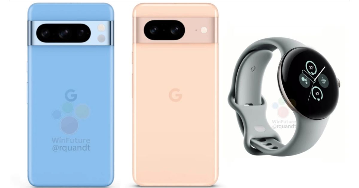 Thông tin rò rỉ về Pixel 8, Pixel 8 Pro và Pixel Watch 2 trước thềm ra mắt