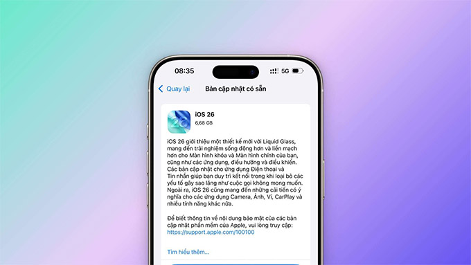 Thực hư việc cập nhật iOS 26 gây hao pin