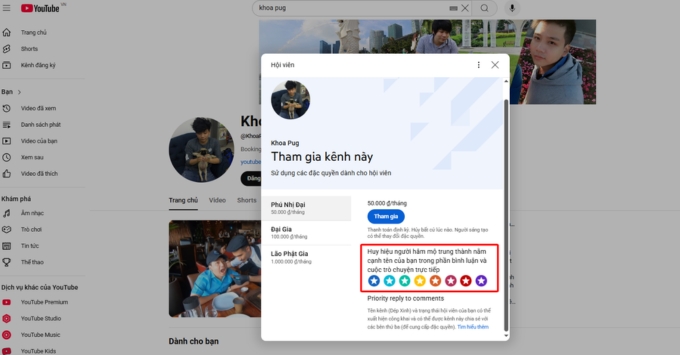 5 Lợi ích độc quyền bạn sẽ nhận được khi trở thành hội viên trên Youtobe