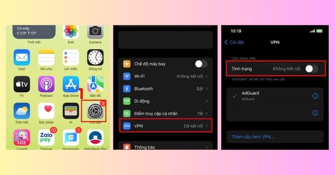 Khắc phục lỗi không đăng nhập được Instagram bằng cách tạm thời tắt các ứng dụng VPN
