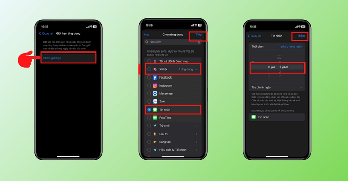 Khoá tin nhắn trên iPhone bằng cách sử dụng