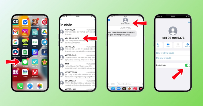 Khoá tin nhắn trên iPhone bằng cách ẩn thông báo từ một cuộc trò chuyện cụ thể