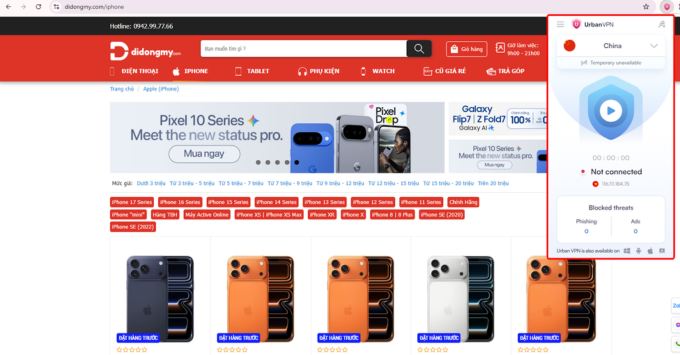 Nguyên nhân lỗi không đăng nhập được Instagram do xung đột do sử dụng VPN hoặc Proxy