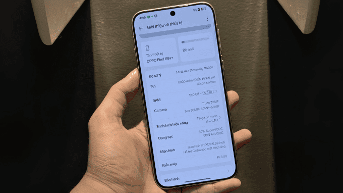 OPPO Find X8s Plus 512GB cũ RAM 12GB đảm bảo đa nhiệm mượt mà