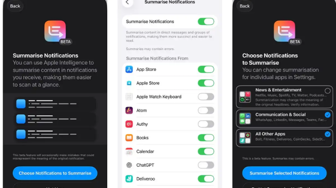 Tóm tắt thông báo giúp nắm bắt nội dung nhanh chóng