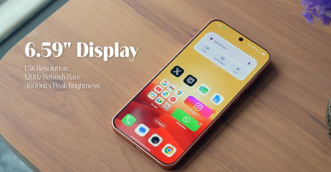 Độ chính xác màu sắc cao trên màn hình AMOLED của OPPO Find X9s