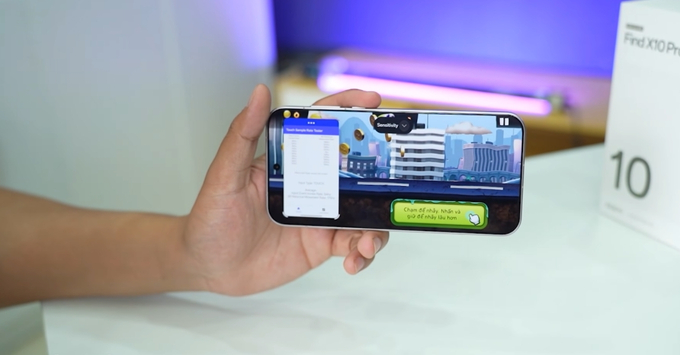 Test hiệu năng (Benchmark) hoặc đồ họa game nặng chạy trên con chip Dimensity 9600 Pro.