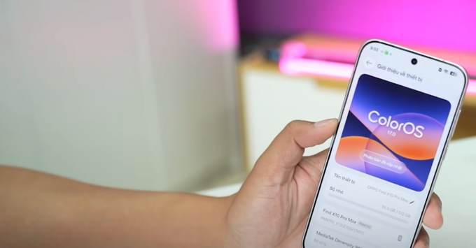 Giao diện ColorOS 17 trên nền tảng Android 17 với thiết kế tối giản, hiện đại.