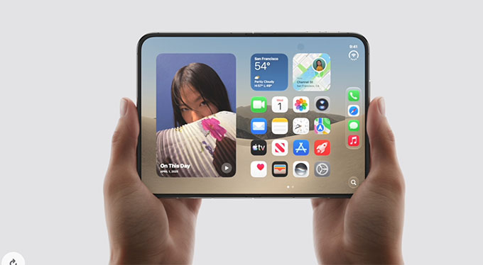 iOS 27 cho iPhone Duo: giao diện thiết kế lại cho màn hình gập