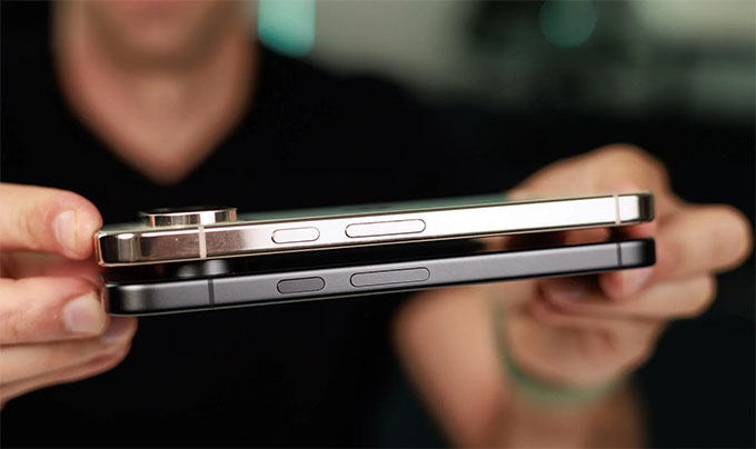  Pixel 11 Pro nhỉnh hơn một chút về độ mỏng và trọng lượng