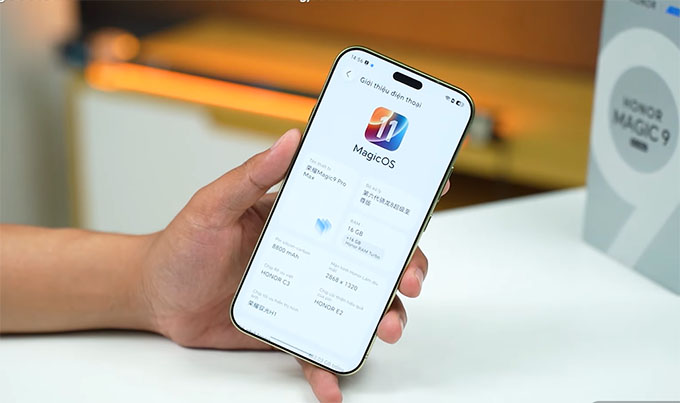 Honor Magic 9 Pro Max chạy MagicOS 11 dựa trên Android 17