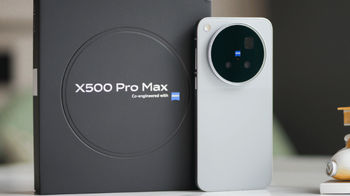 Thiết kế Vivo X500 Pro Max gọn hơn