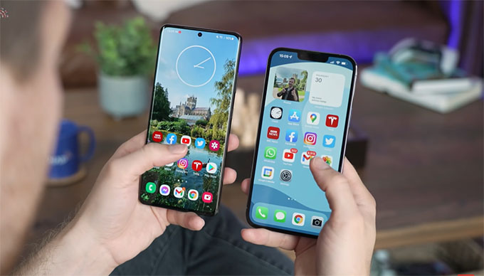 Dung lượng pin iPhone 13 Pro Max và Galaxy s21 Ultra