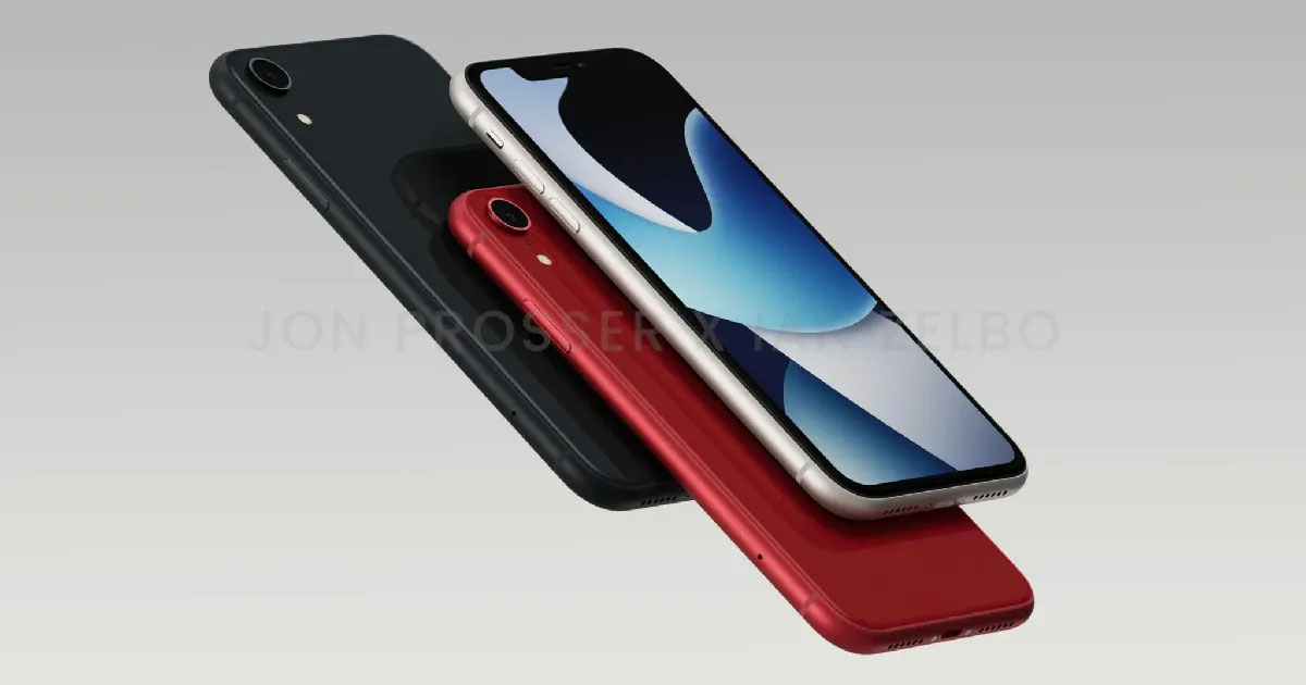 Ảnh render của iPhone SE 4 cho thấy thiết kế giống iPhone XR với màn hình toàn màn hình 6,1 inch