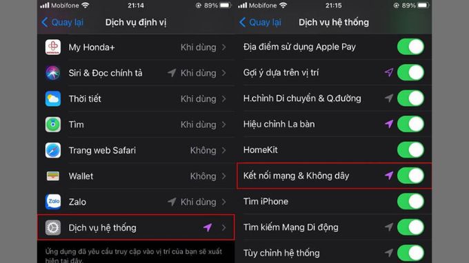 khắc phục iPhone không kết nối được WiFi cách 5