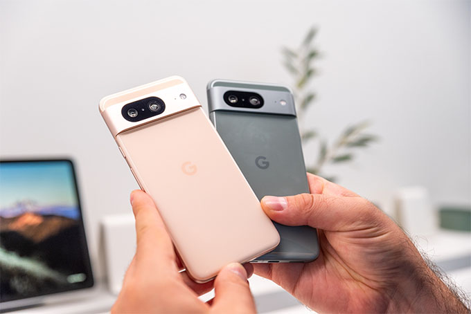 Google Pixel 8 sở hữu ngoại hình bóng bẩy, màu sắc ấn tượng