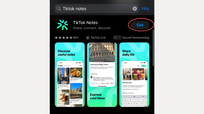 Cách tải TikTok Notes trên điện thoại