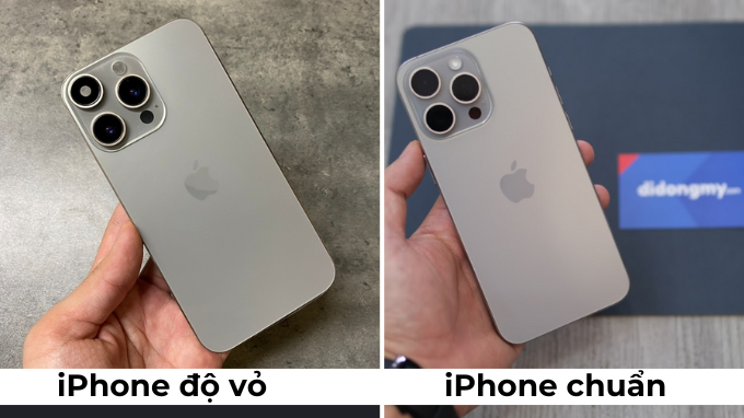 Dấu hiệu nhận biết iPhone đã qua độ vỏ