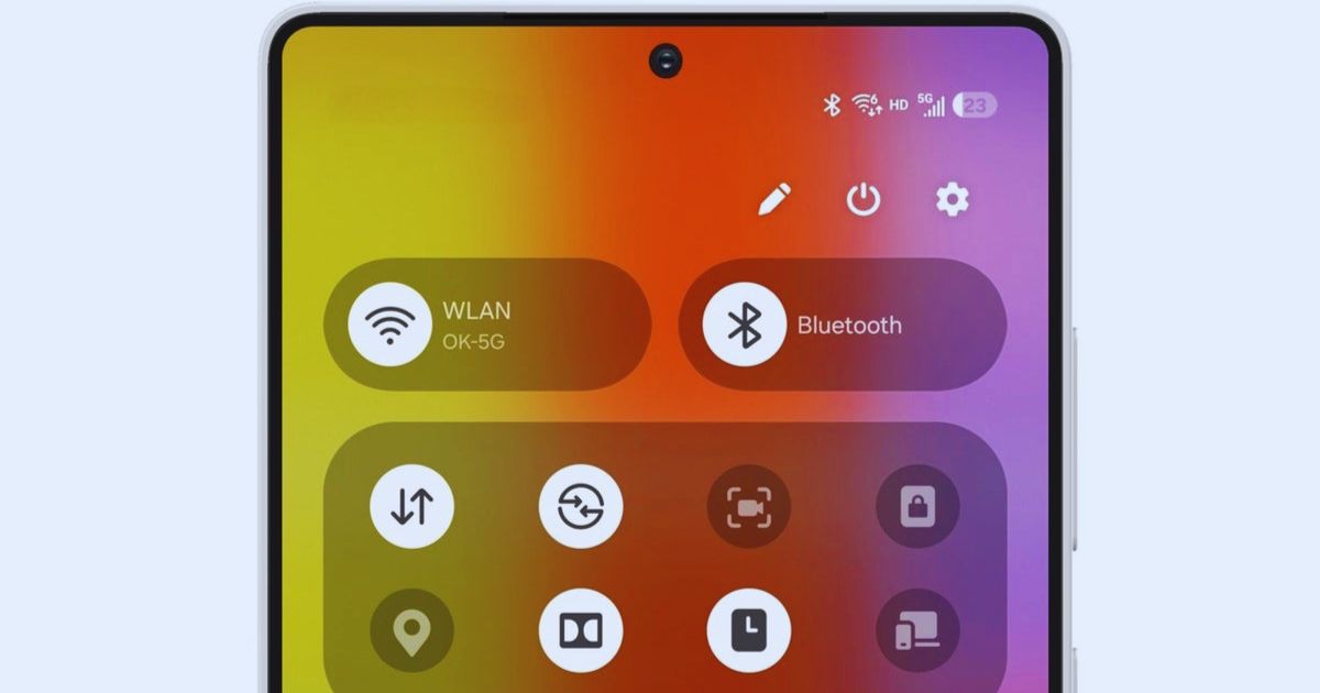 Giao diện Samsung Galaxy S25 Ultra tiết lộ trung tâm điều khiển One UI 7 mới