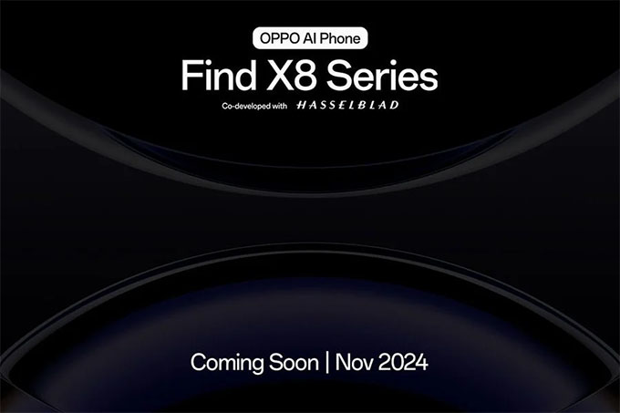 Oppo Find X8 series sẽ sớm ra mắt toàn cầu vào tháng 11